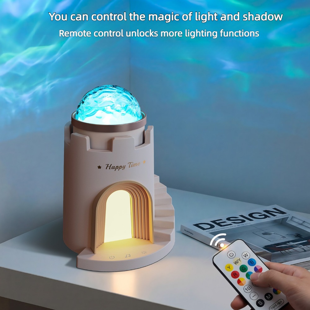 Audio Music Wave - Projektor Fal Wodnych z Głośnikiem Bluetooth,