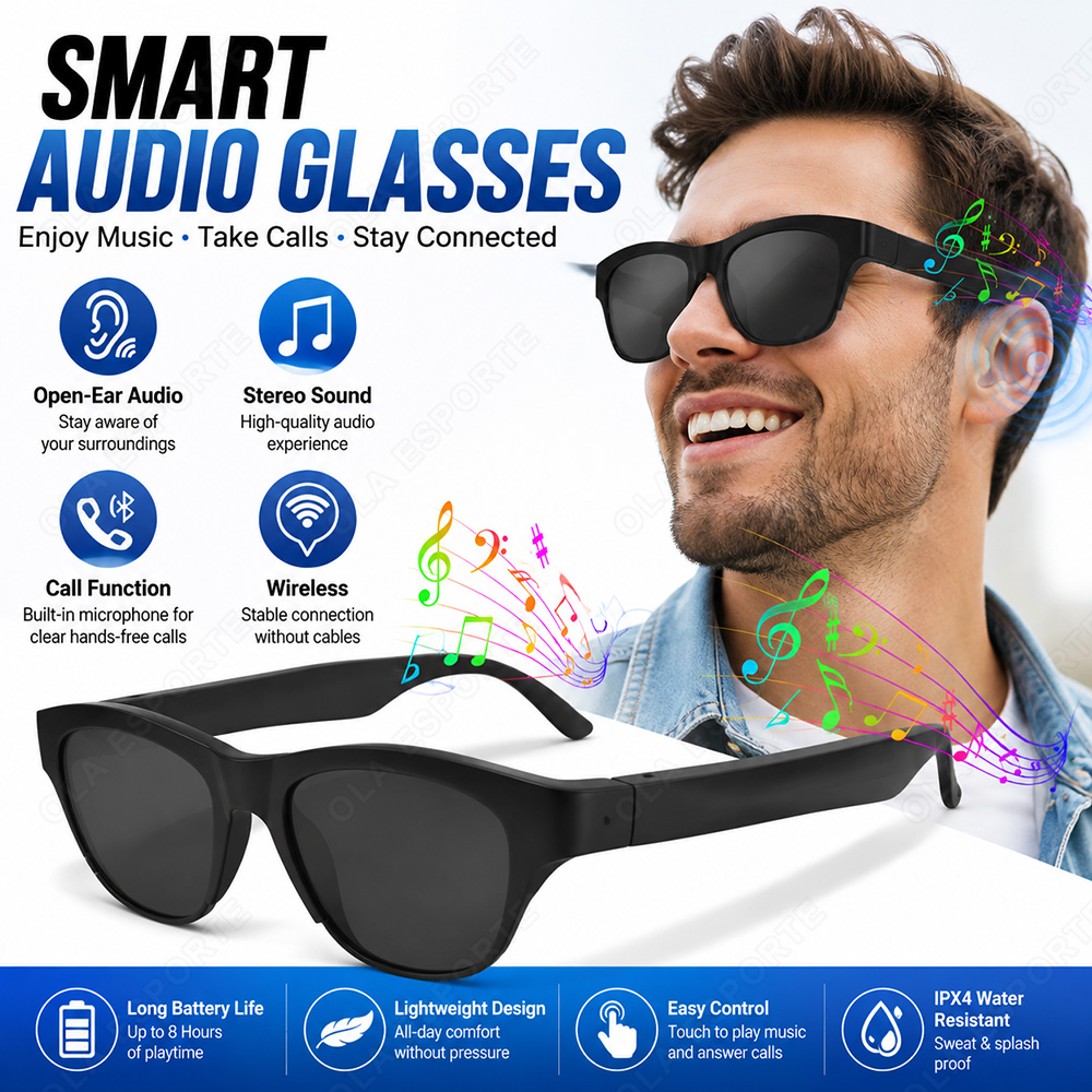 Audio Music Arabic - Inteligentne okulary audio Bluetooth 5.3 z