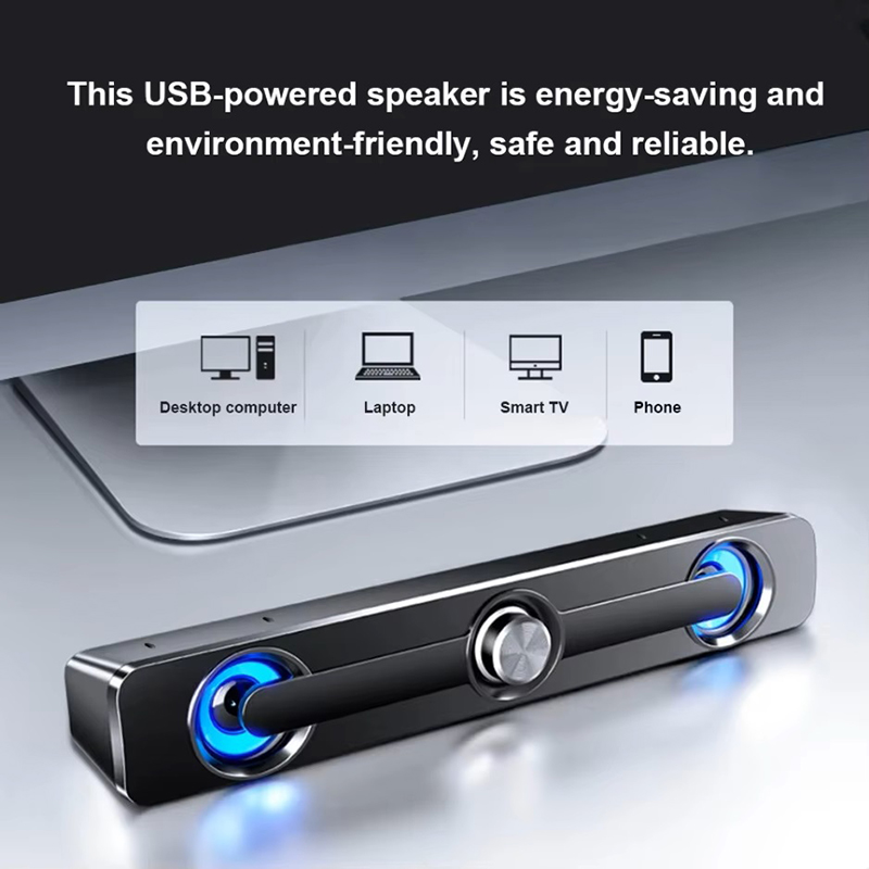 Audio Music Player Pc - Głośnik przewodowy Soundbar Przenośny Głośnik Barowy