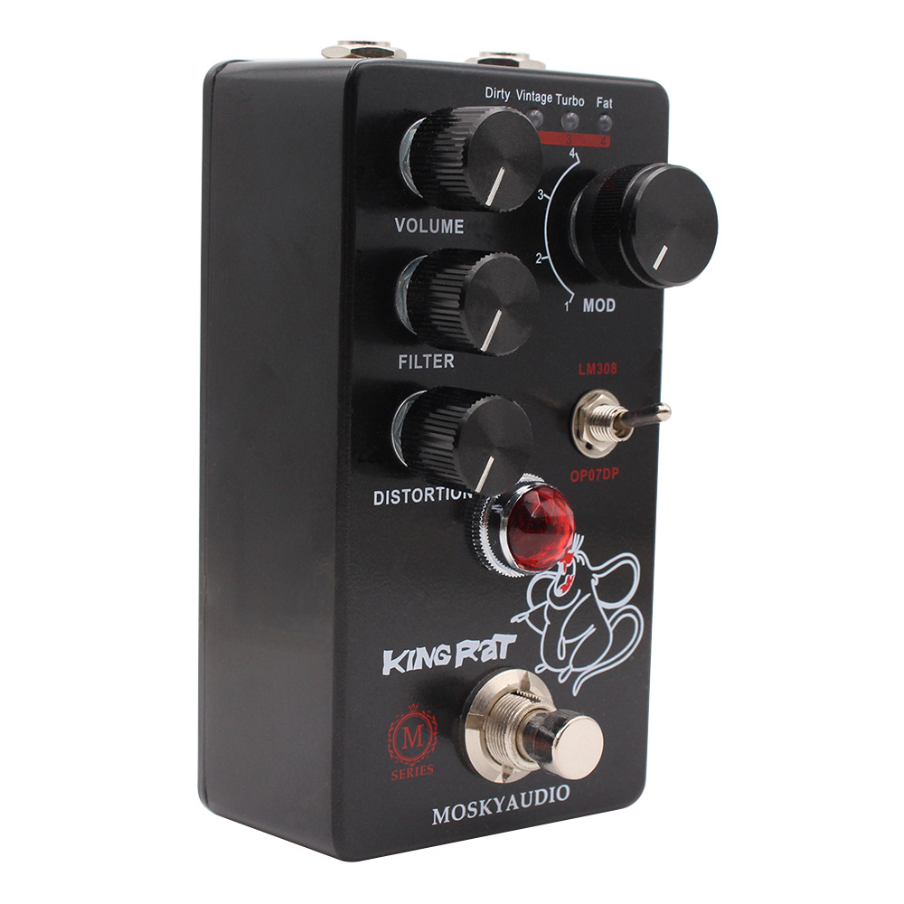 Looper Pedal Guitar - MOSKY King Rat efekty gitarowe Fuzz