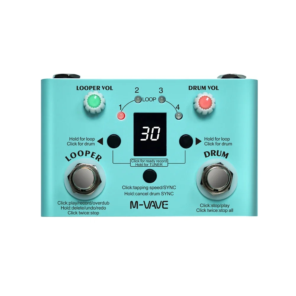 Looper Pedal Guitar - M-vave Lost Tempo Drum Machines &