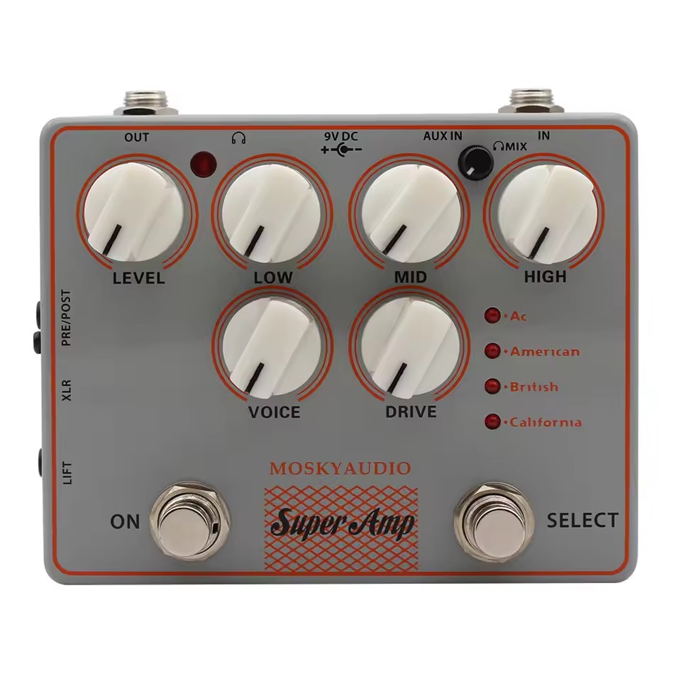 Looper Pedal Guitar - Mosky 4 AMP IN ONE Pedał