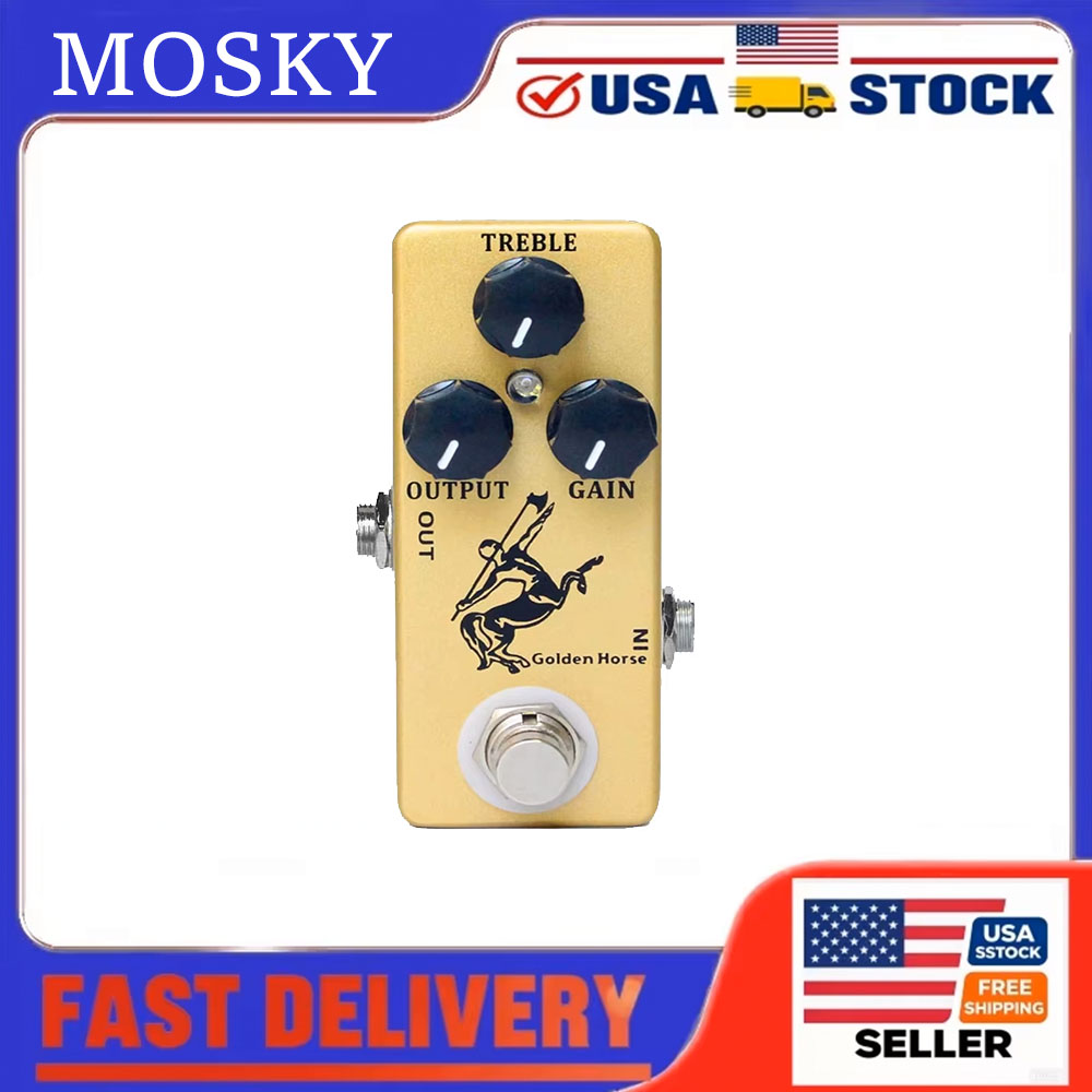 Looper Pedal Guitar - MOSKY Golden Horse Mini Overdrive Efekt