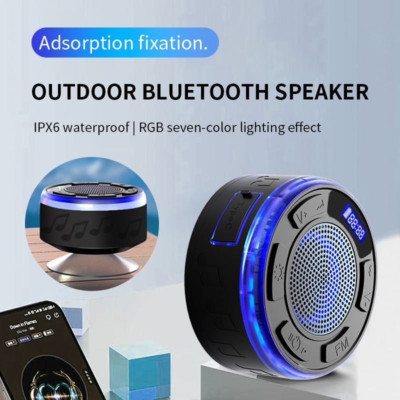Amazon Music Audio Quality - Wodoodporny głośnik bezprzewodowy Bluetooth do łazienki
