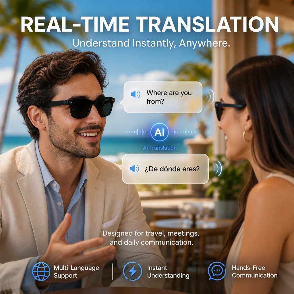 Nowe okulary z kamerą AI 2026, – Audio Music Arabic recenzja i cena