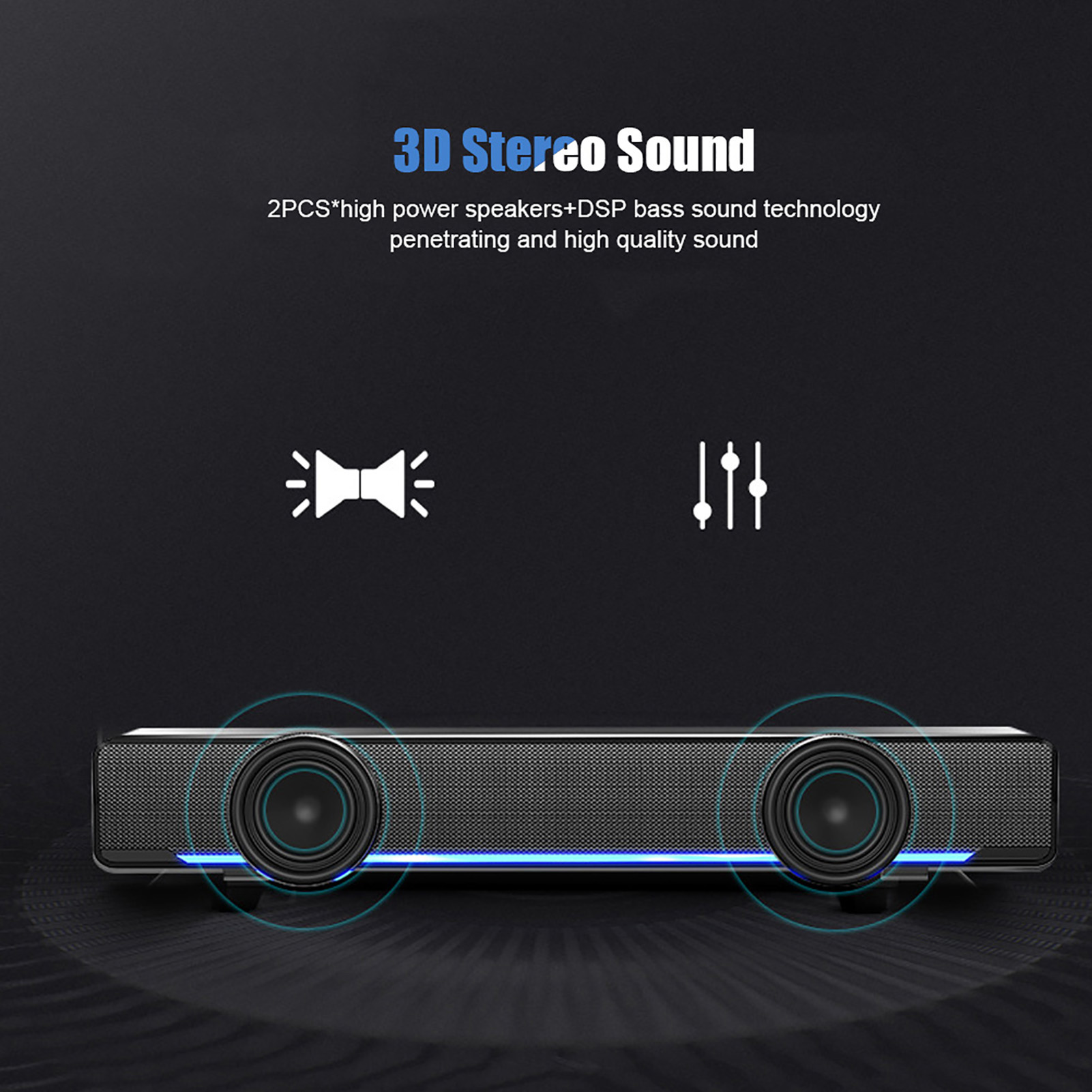Przenośny soundbar USB Przewod – Audio Music Player Pc recenzja i cena