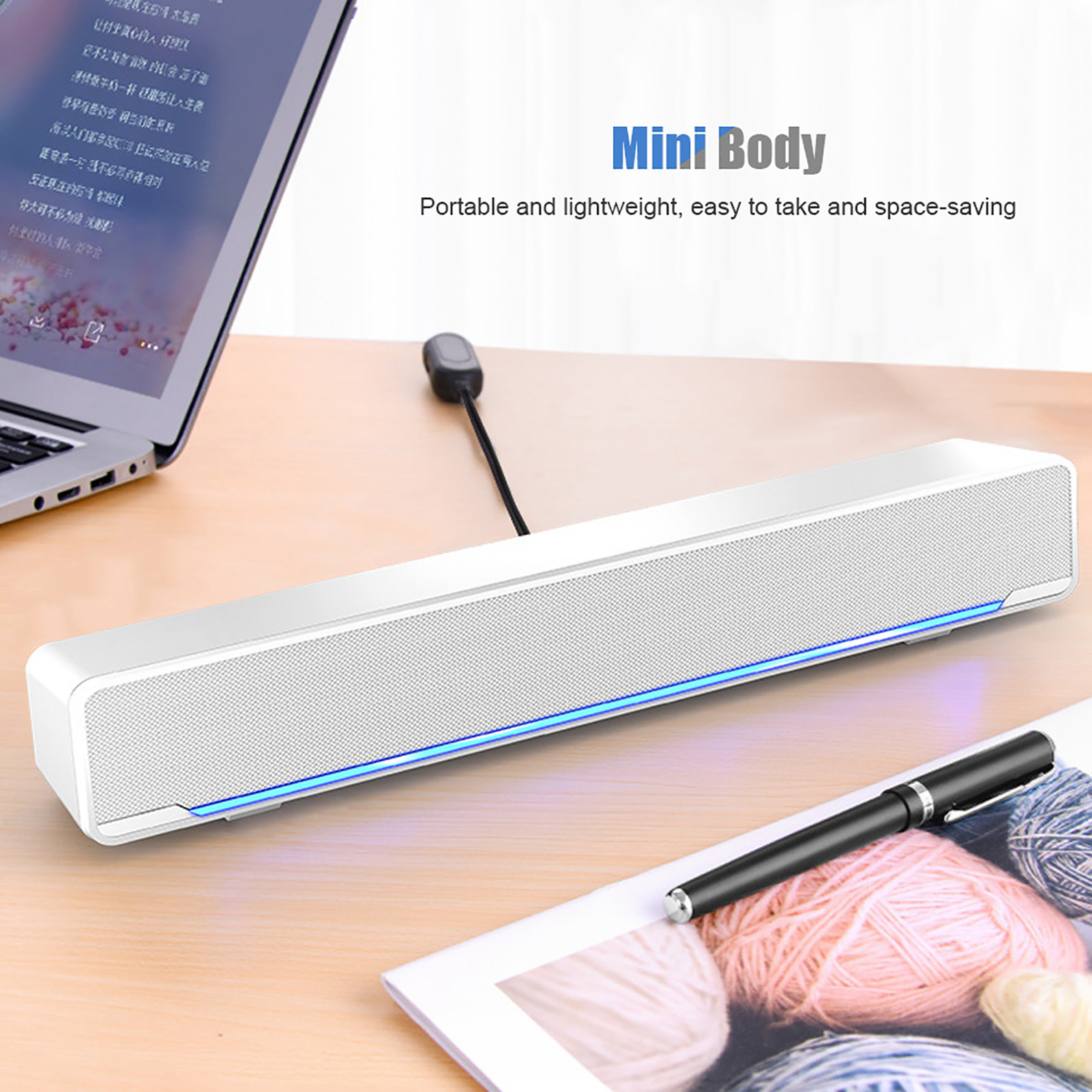 Przenośny soundbar USB Przewod – Audio Music Player Pc recenzja i cena