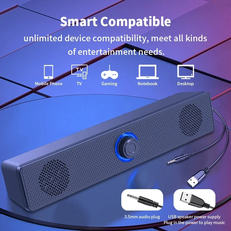 Soundbar Komputer PC TV Laptop – Audio Music Player Pc recenzja i cena