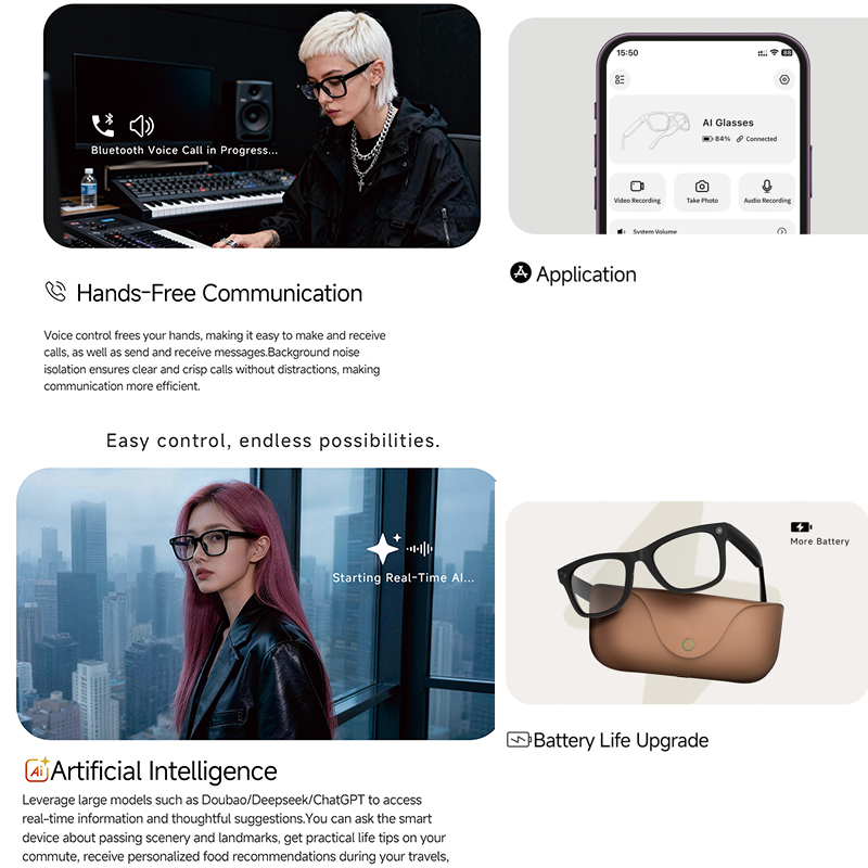 Inteligentne okulary AI 2026 H – Audio Music Arabic recenzja i cena