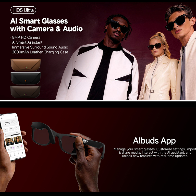 Inteligentne okulary AI 2026 z – Audio Music Arabic recenzja i cena