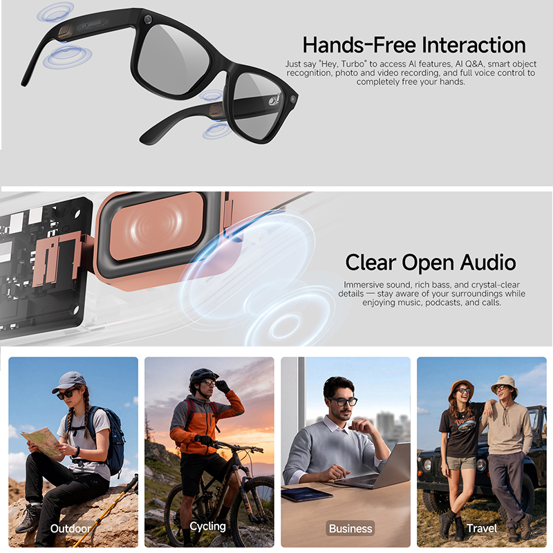 Inteligentne okulary AI 2026 z – Audio Music Arabic recenzja i cena