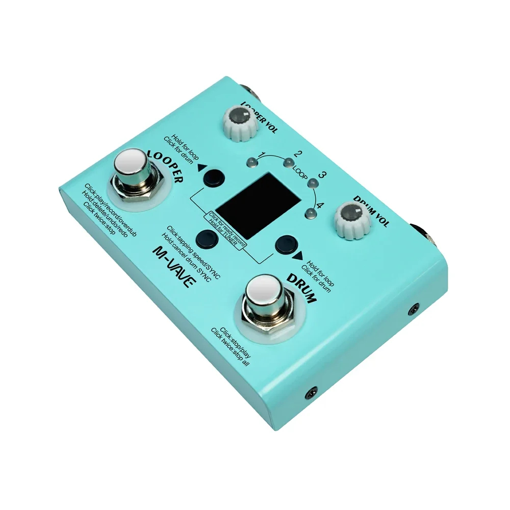 M-vave Lost Tempo Drum Machine – Looper Pedal Guitar recenzja i cena