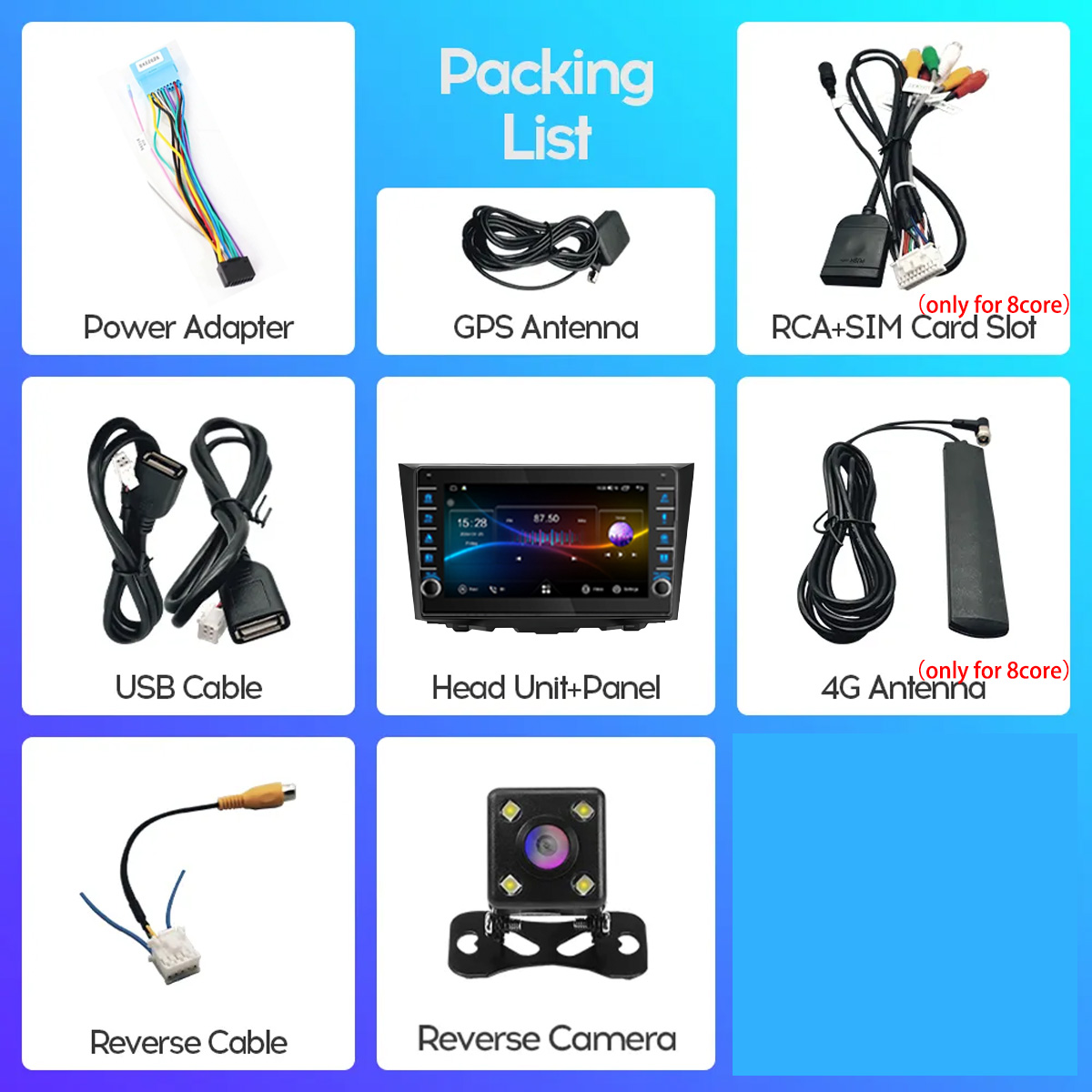 8G RAM 128GB Android 14 Radio  – Audio Music Arabic recenzja i cena
