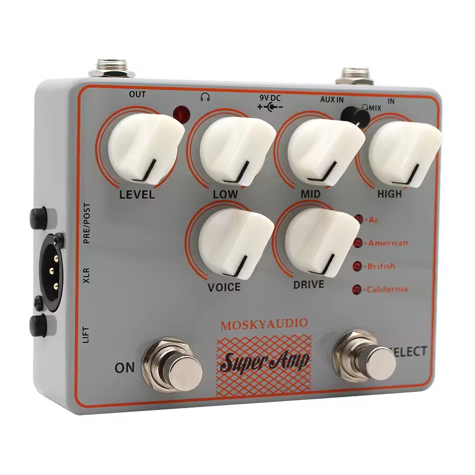 Mosky 4 AMP IN ONE Pedał efekt – Looper Pedal Guitar recenzja i cena